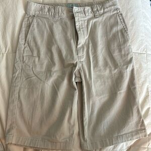 Boys size 18 adjustable waist light khaki shorts